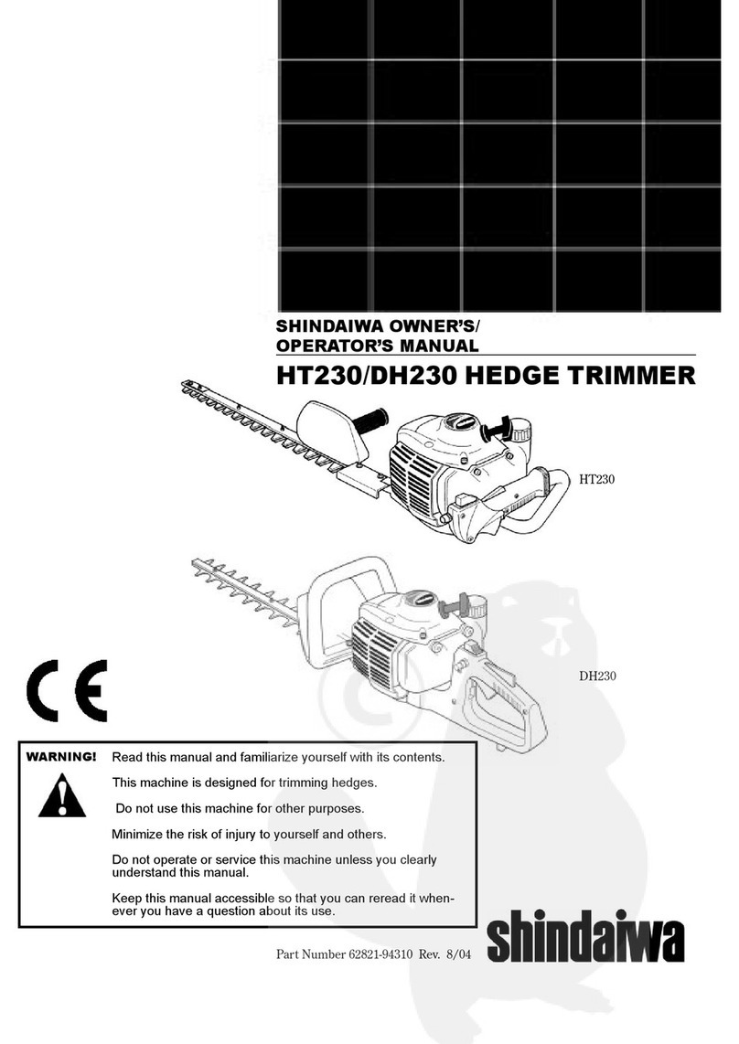 Shindaiwa HT230 Owner's/operator's manual