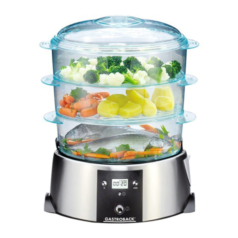 Gastroback 42510 "Design Steamer" User manual