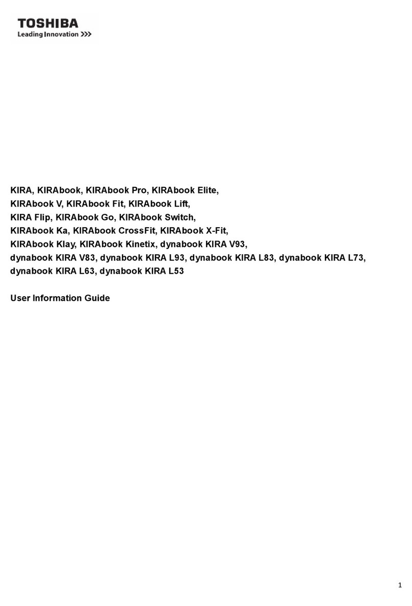 Toshiba KIRAbook User's information guide