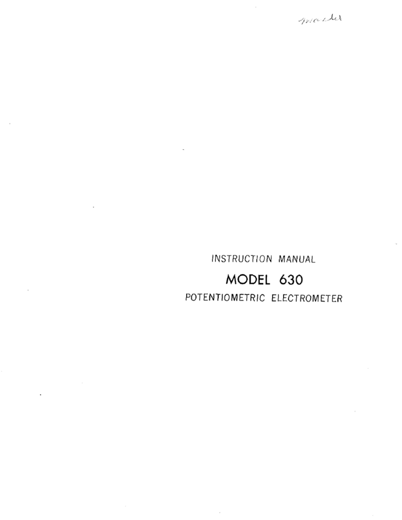 Keithley 630 User manual