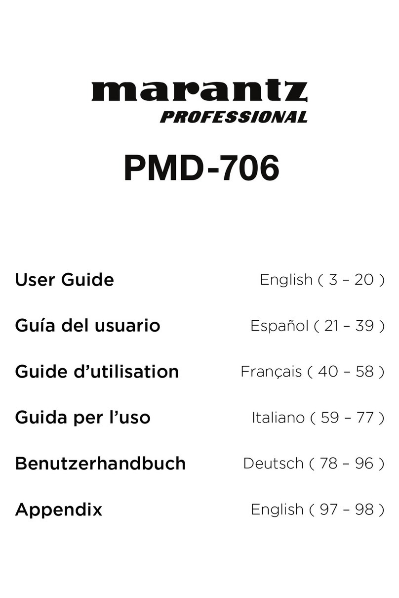 Marantz PMD-706 user guide