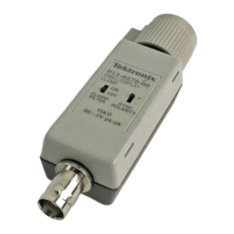 Tektronix 013-0278-XX User manual Tektronix 013-0278-XX User manual