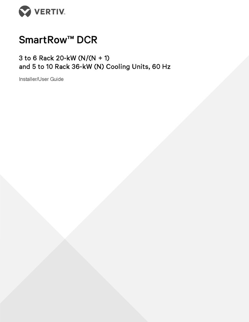 Vertiv SmartRow DCR Installer/user guide