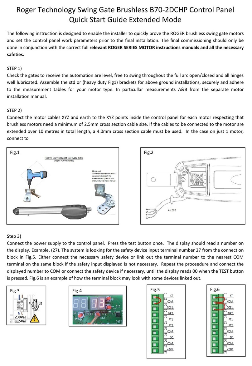Roger Technology B70-2DCHP quick start guide