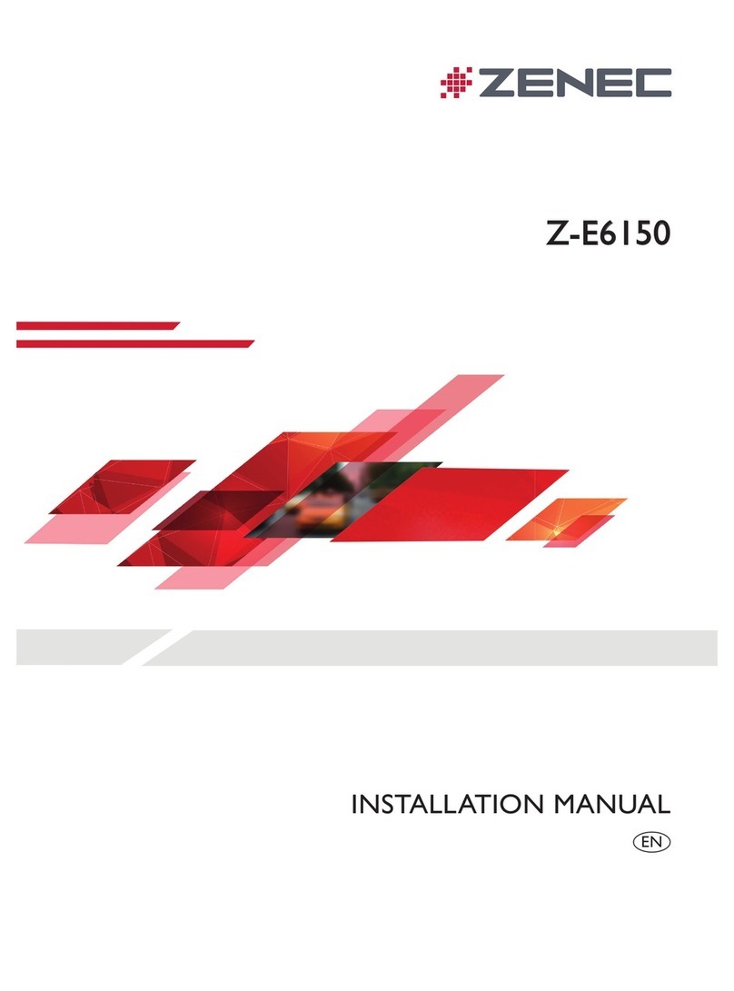 ZENEC Z-E6150 installation manual