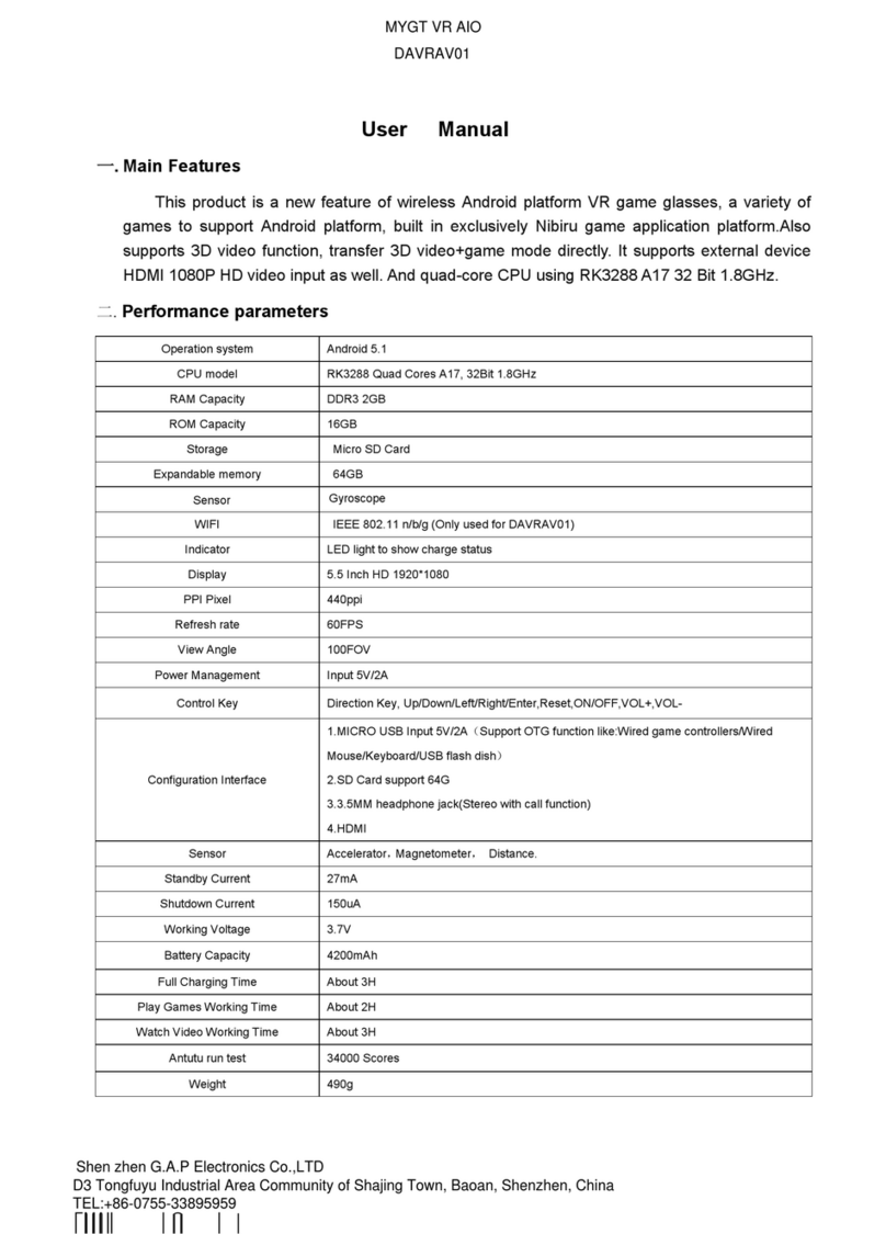AuraVisor DAVRAV01 User manual