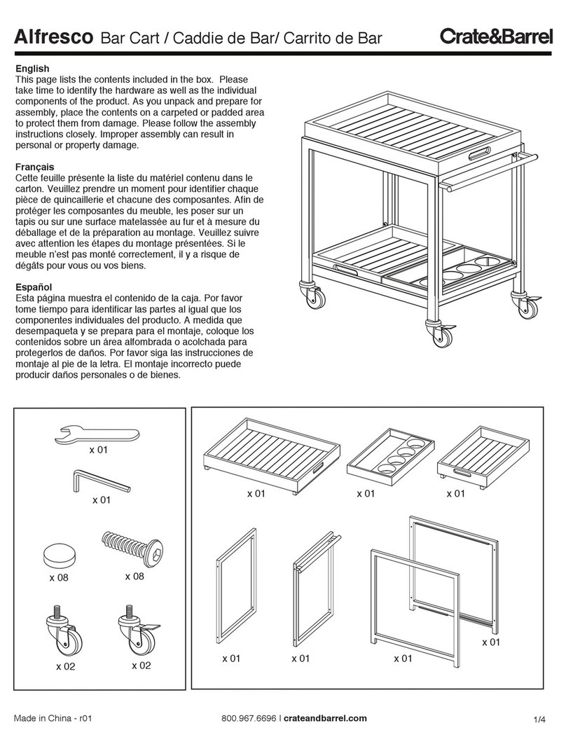 Crate&Barrel Alfresco User manual Crate&Barrel Alfresco User manual