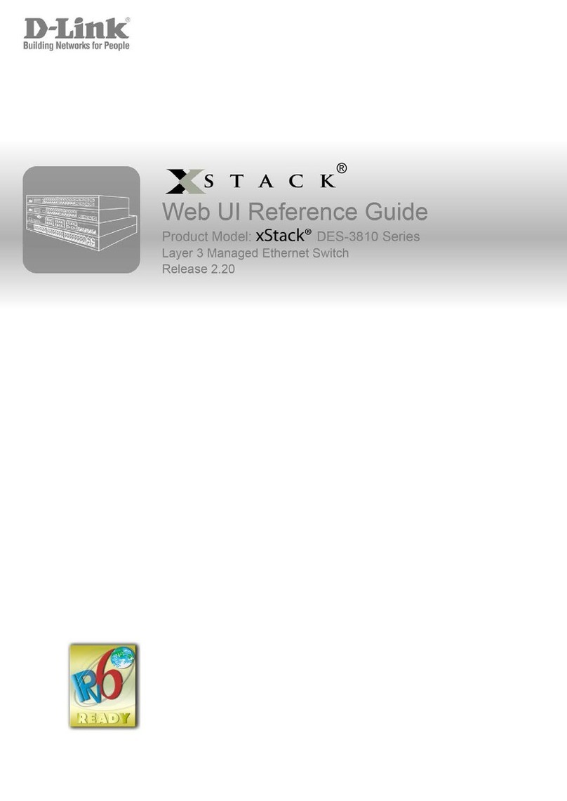 D-Link xStack DES-3810 User manual D-Link xStack DES-3810 User manual