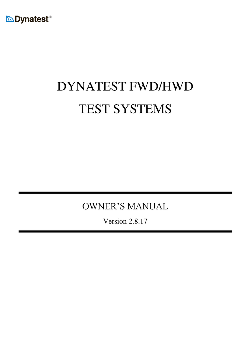 Dynatest FWD owner's manual