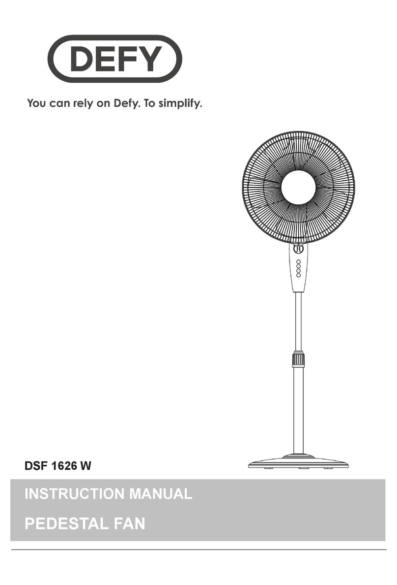 Defy DSF 1626 W instruction manual