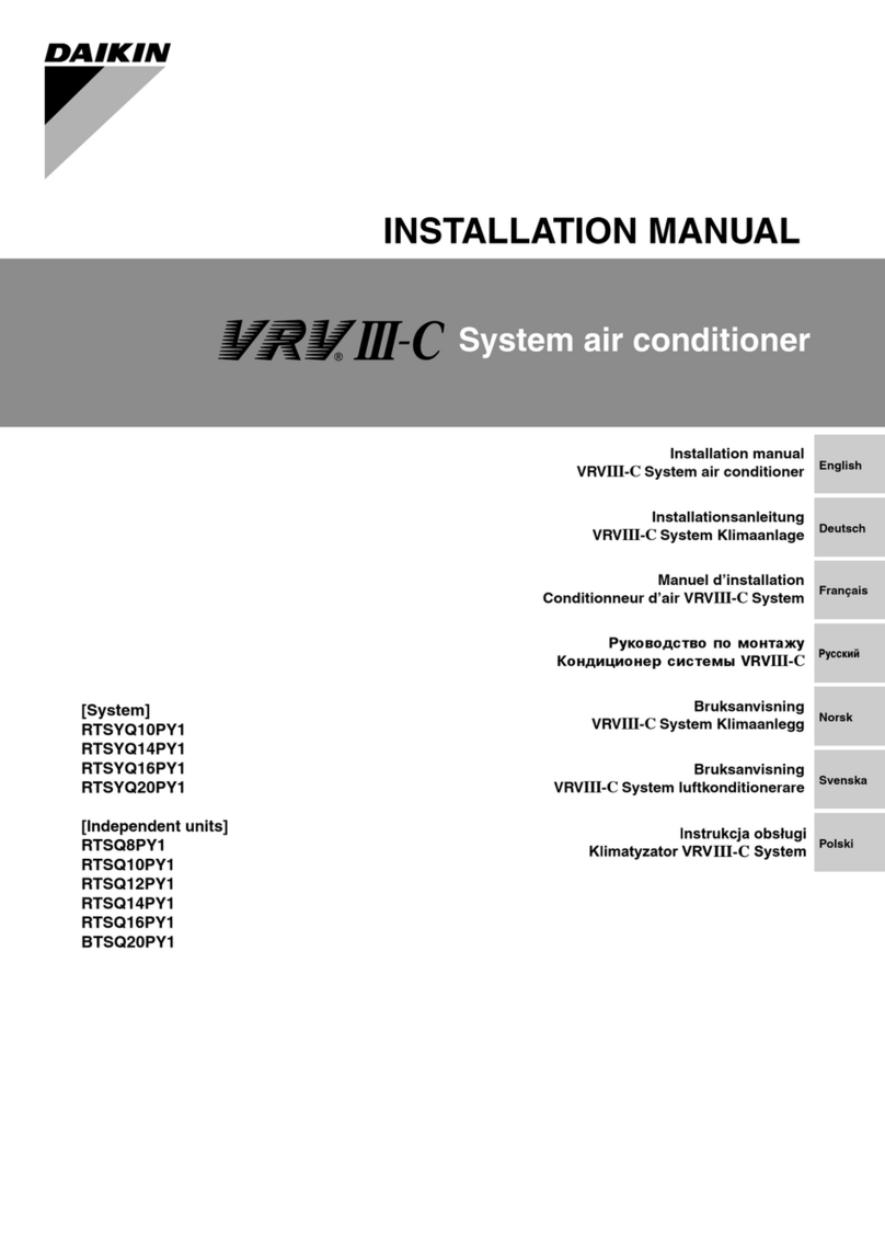 Daikin RTSYQ10PY1 User manual
