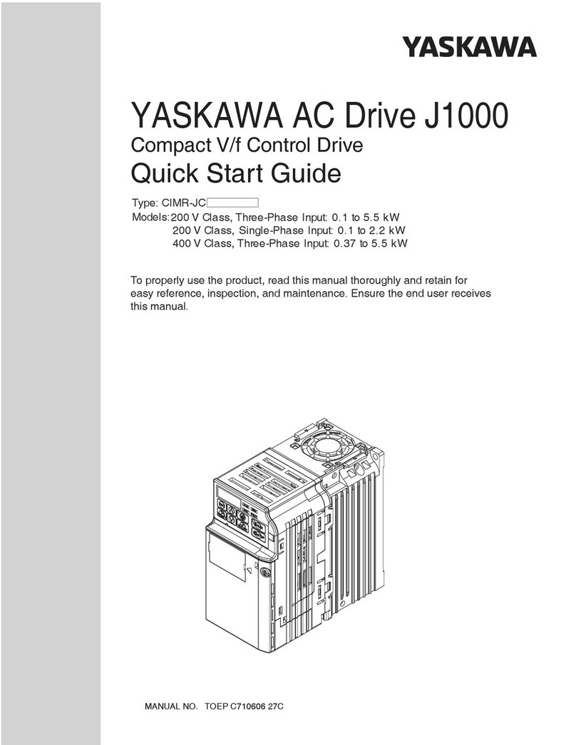 YASKAWA J1000 CIMR-JC series User manual YASKAWA J1000 CIMR-JC series User manual
