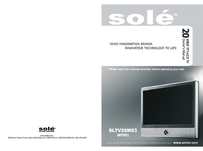 SOLE SLTV20MS3 User manual
