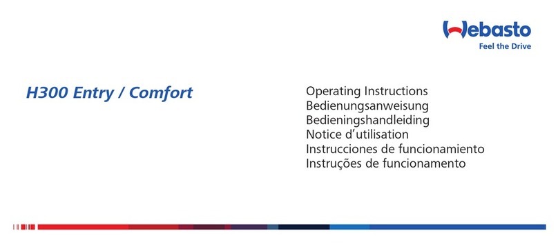 Webasto H300 entry operating instructions