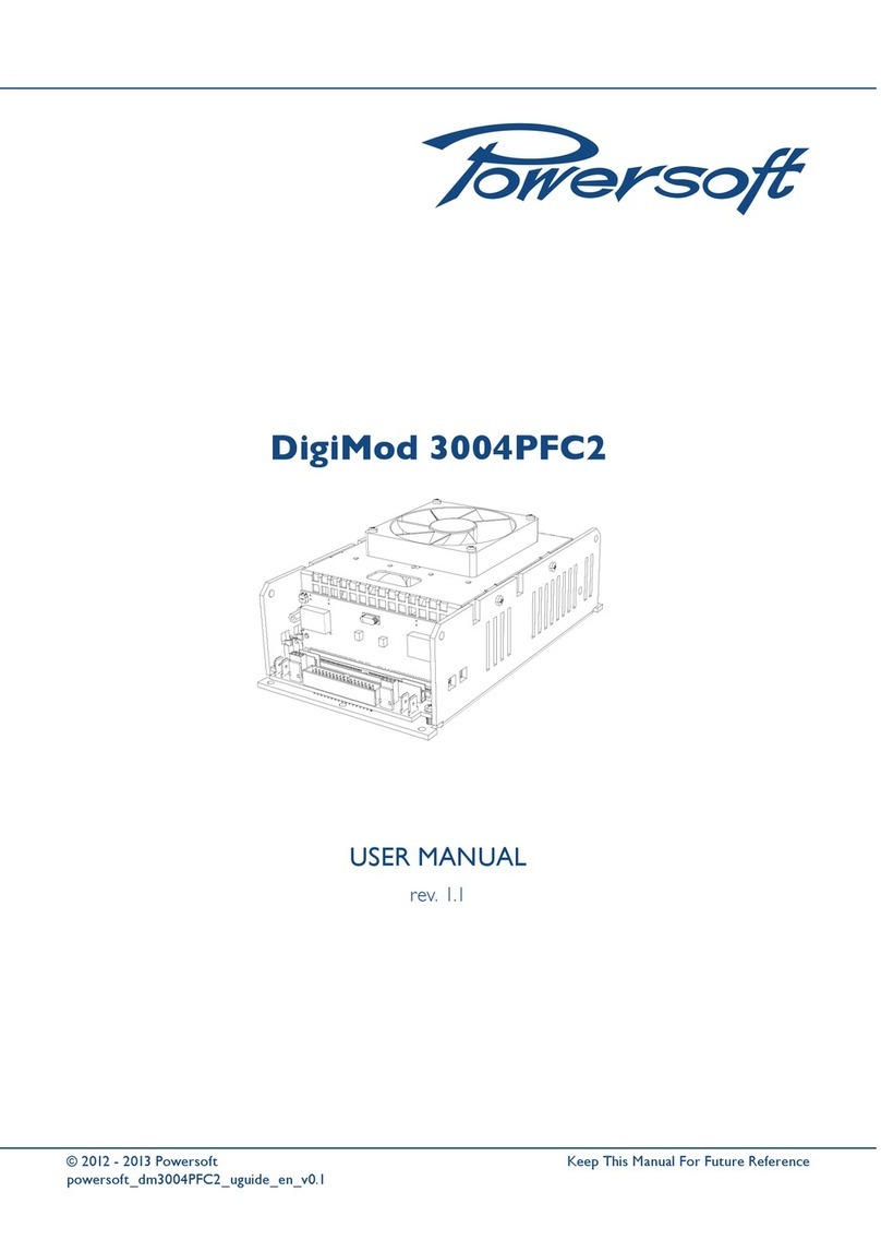 powersoft DigiMod 3004PFC2 User manual