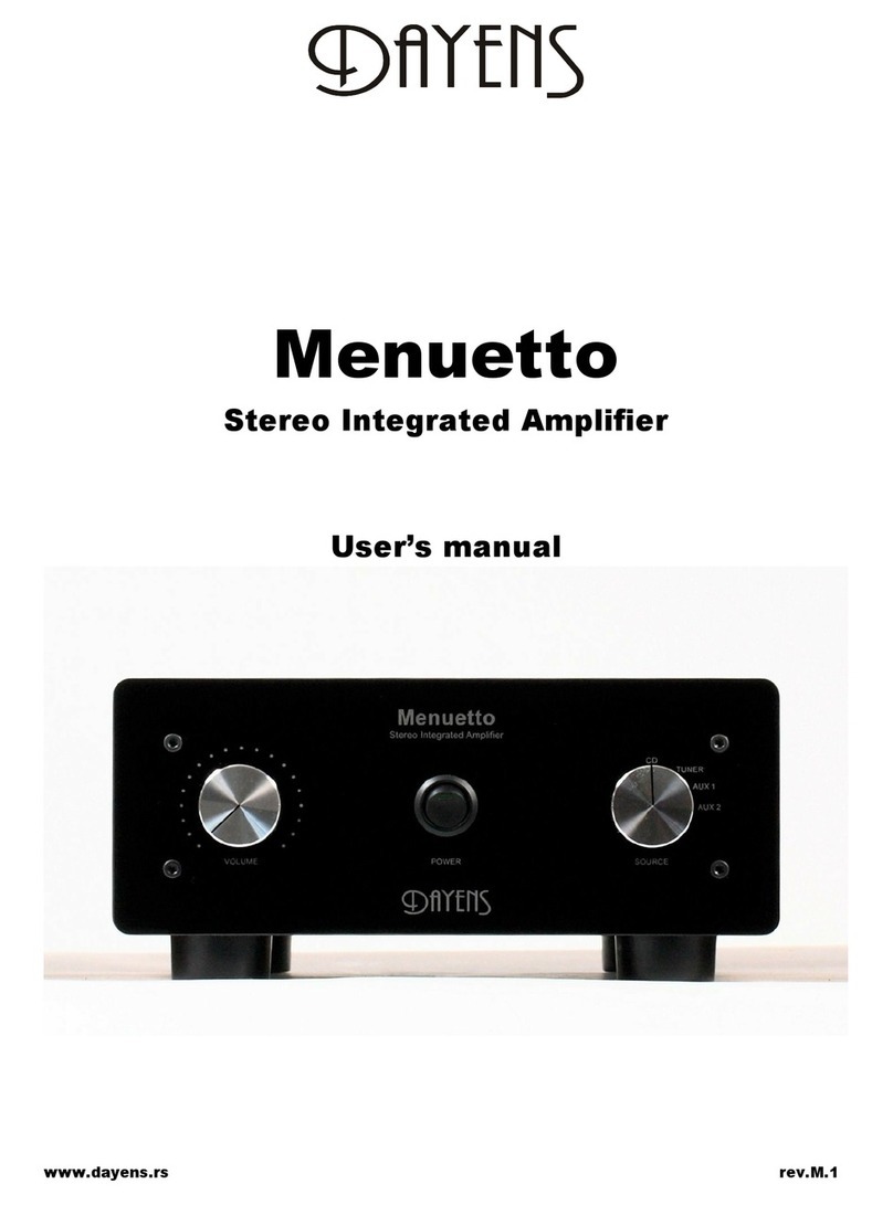 Dayens Menuetto user manual