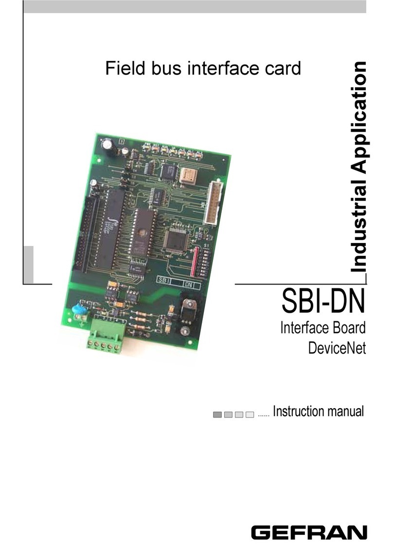 gefran SBI-DN instruction manual