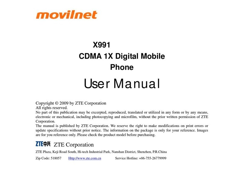 Zte X991 User manual