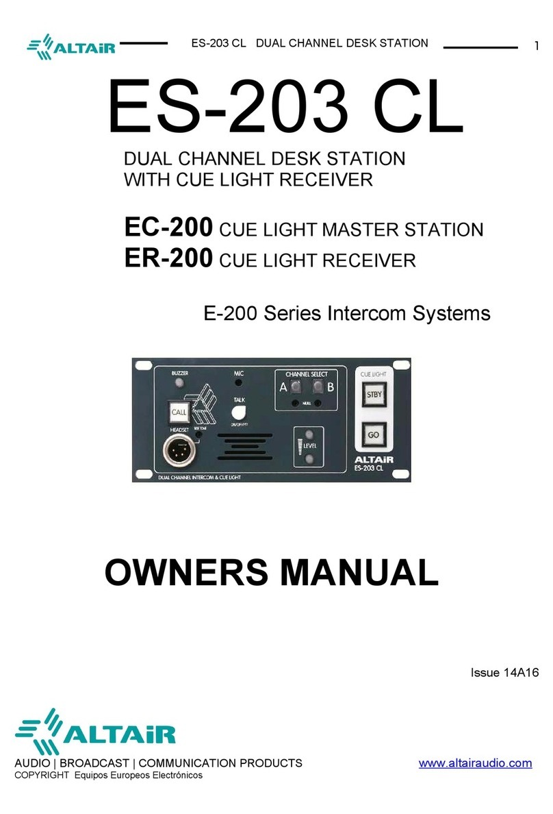 Altair ES-203 CL owner's manual
