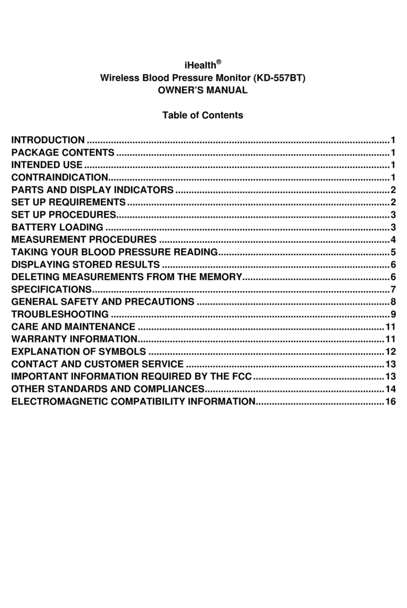 iHealth KD-557BT User manual