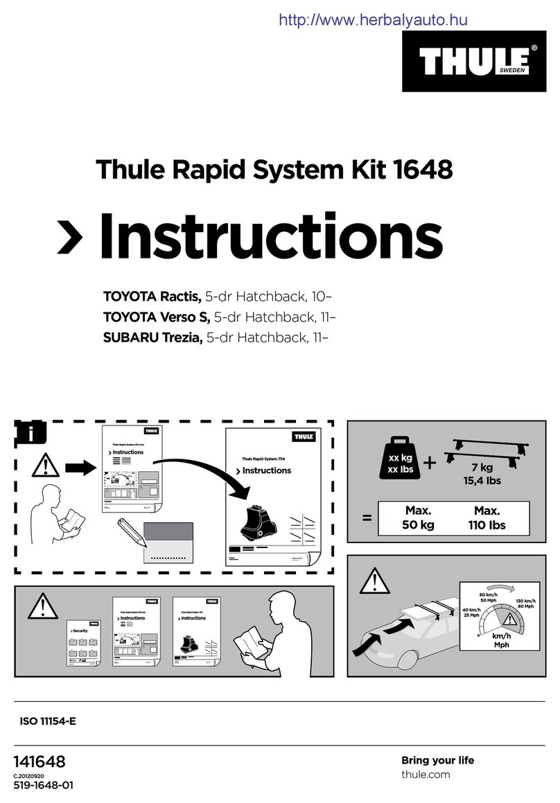 Thule 1648 User manual