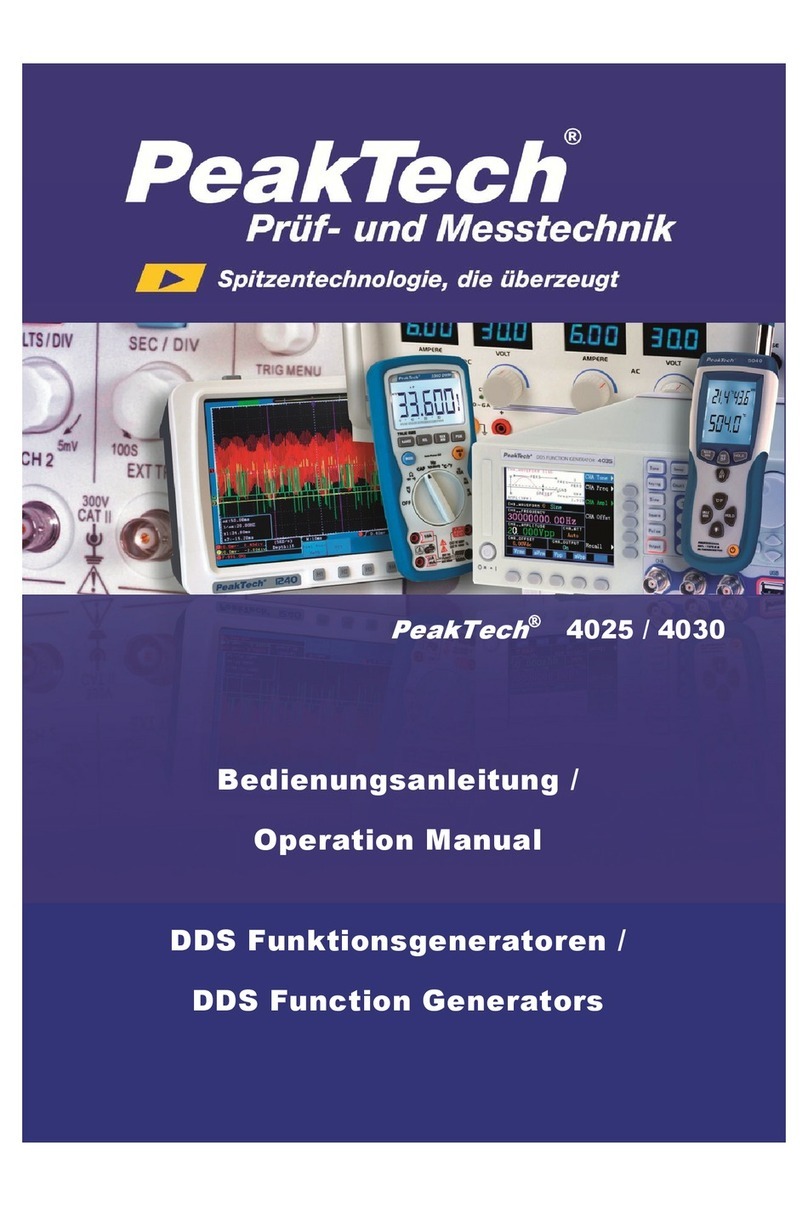 PeakTech 4025 User manual