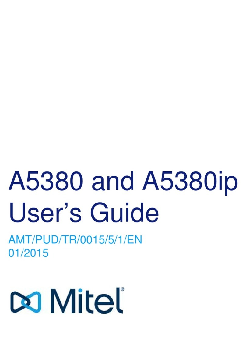 Mitel A5380 User manual