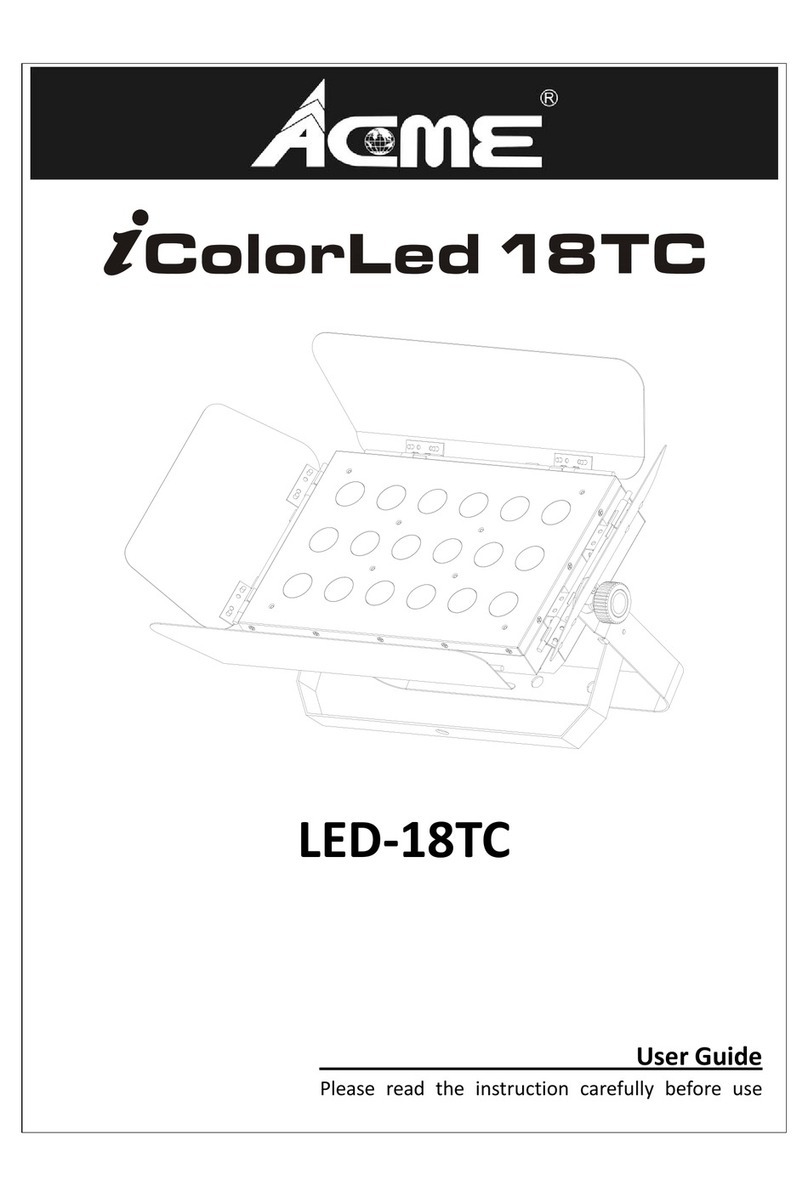 ACME iColorLed 18TC User manual ACME iColorLed 18TC User manual