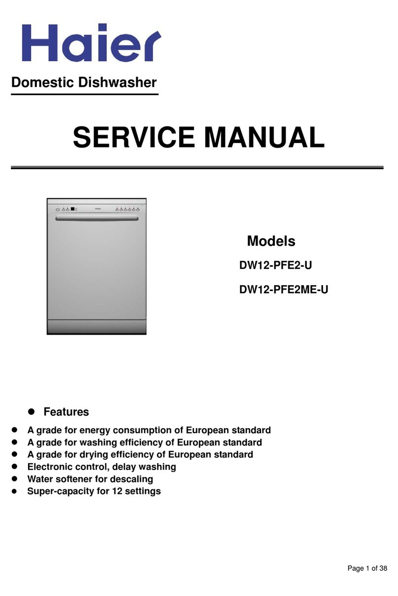 Haier DW12-PFE2-U Service manual