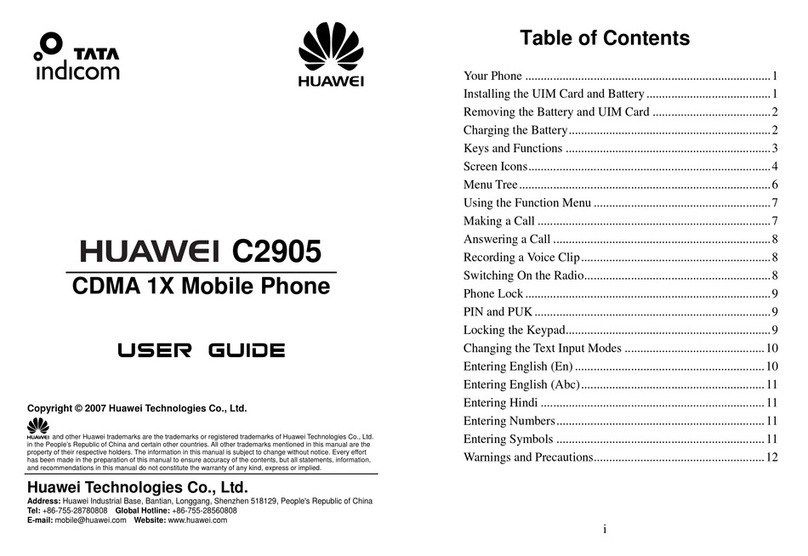 Huawei C2905 user guide