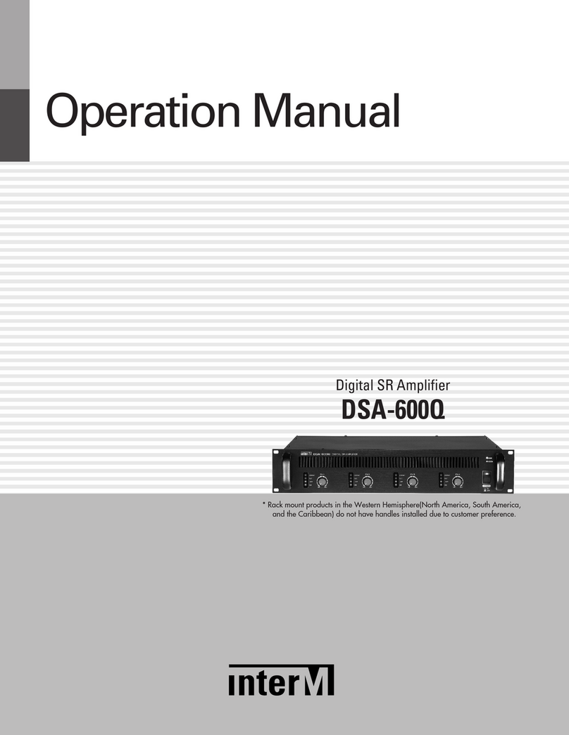 Inter-m DSA-600Q Operation manual