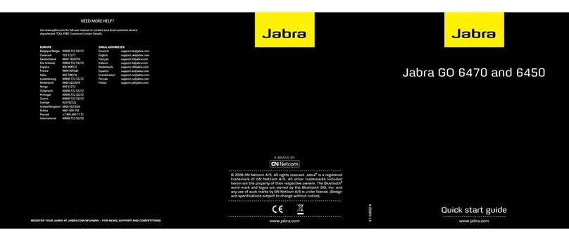 Jabra GO 6470 User manual