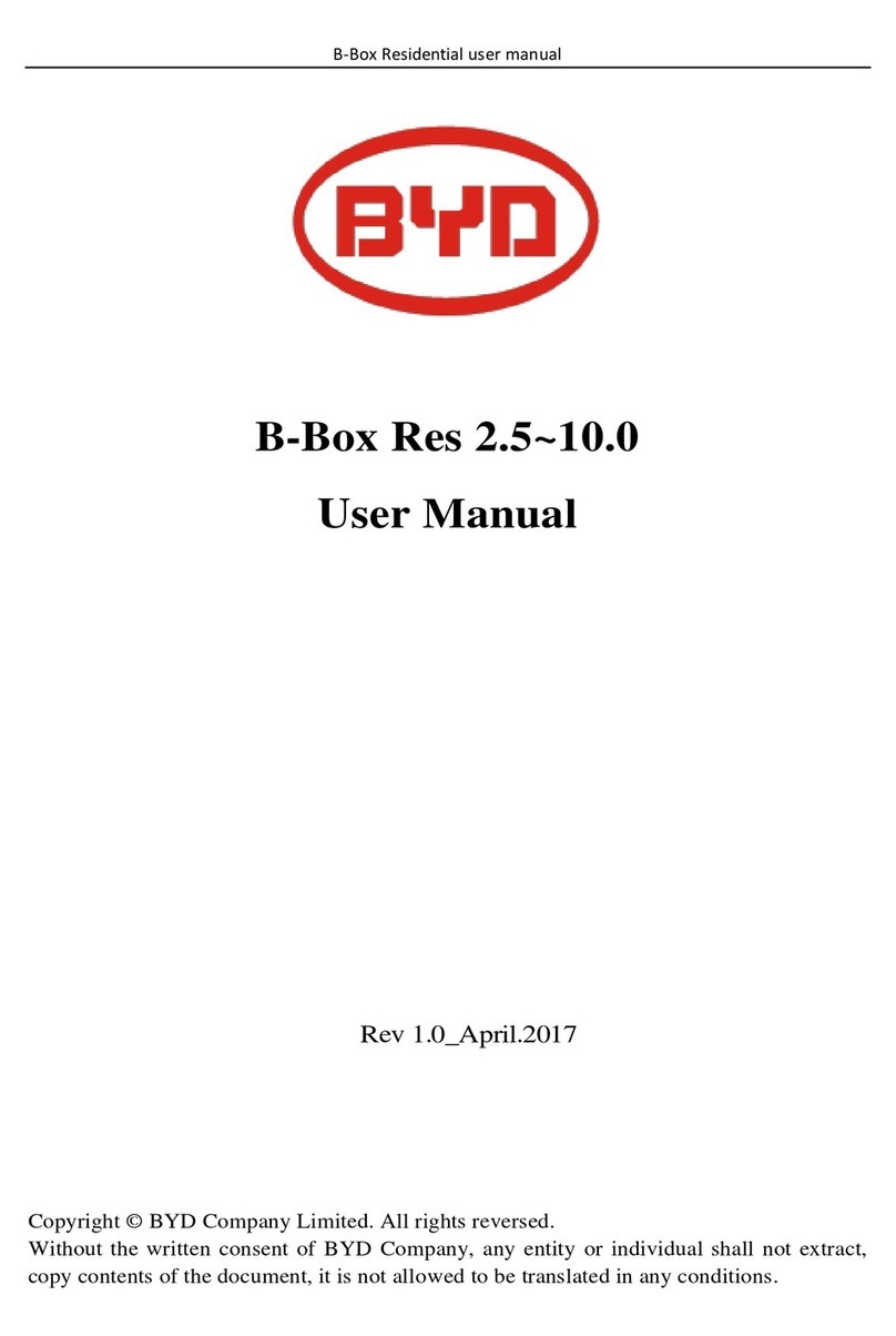 BYD B-Box Res 2.5 user manual