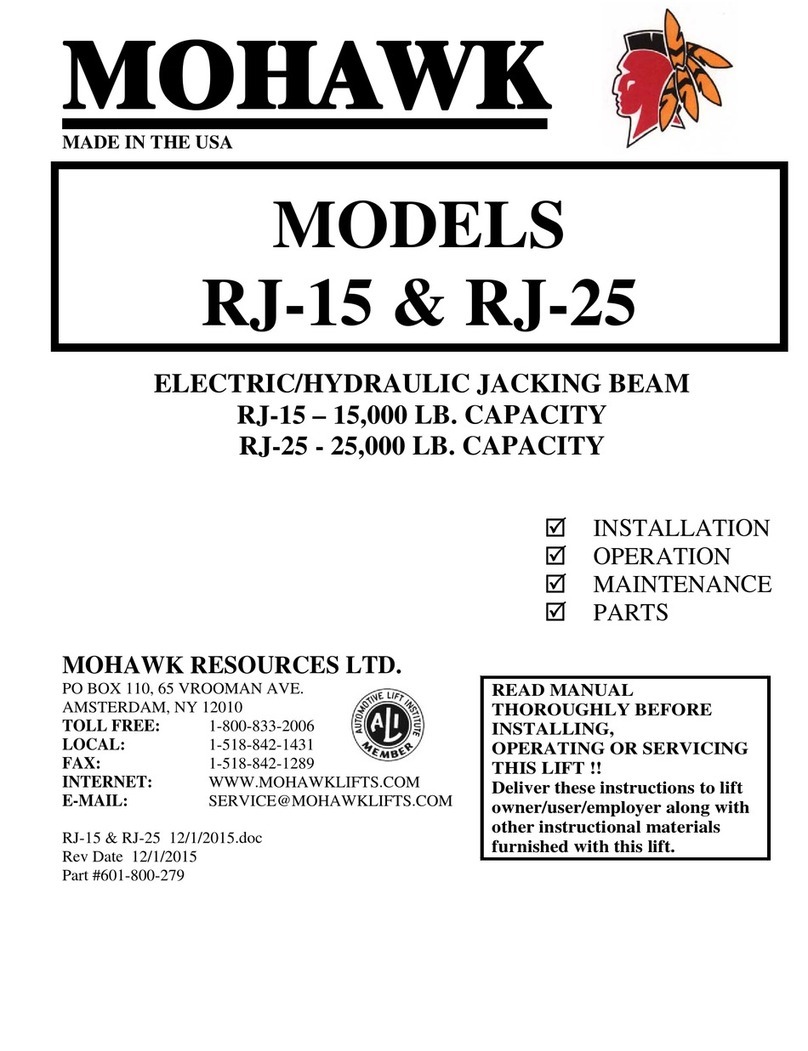 Mohawk RJ-15 Installation, operation, maintenance, parts