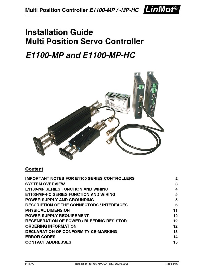 LinMot E1100-MP installation guide