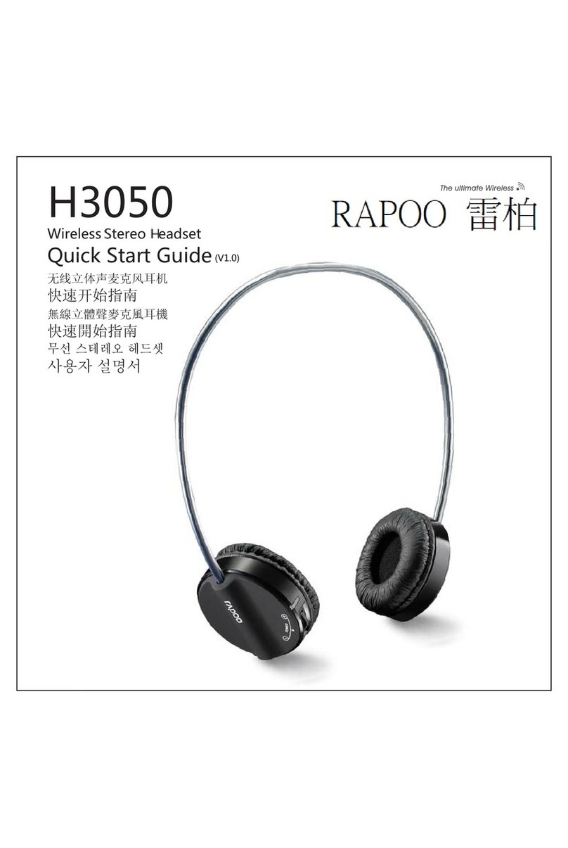 Rapoo H3050 quick start guide
