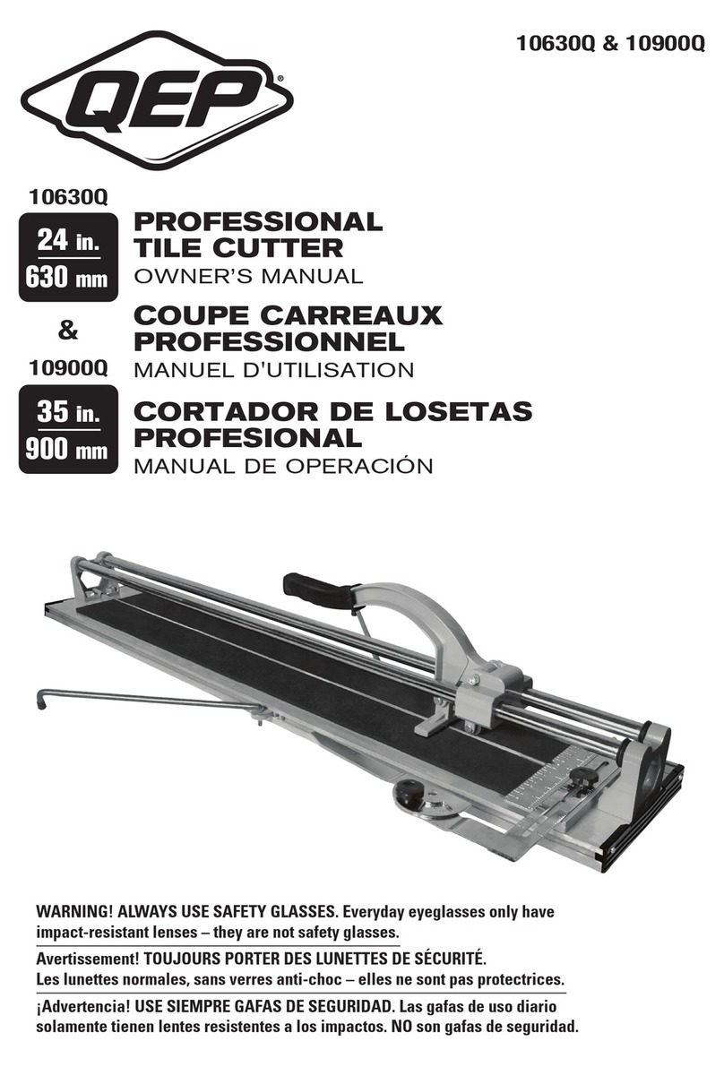 QEP 10630Q owner's manual