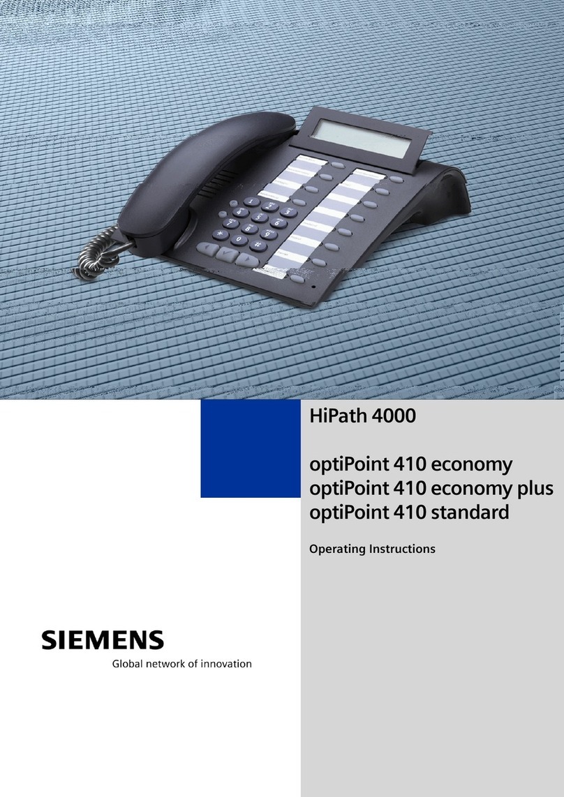 Siemens optiPoint410economy plus User manual