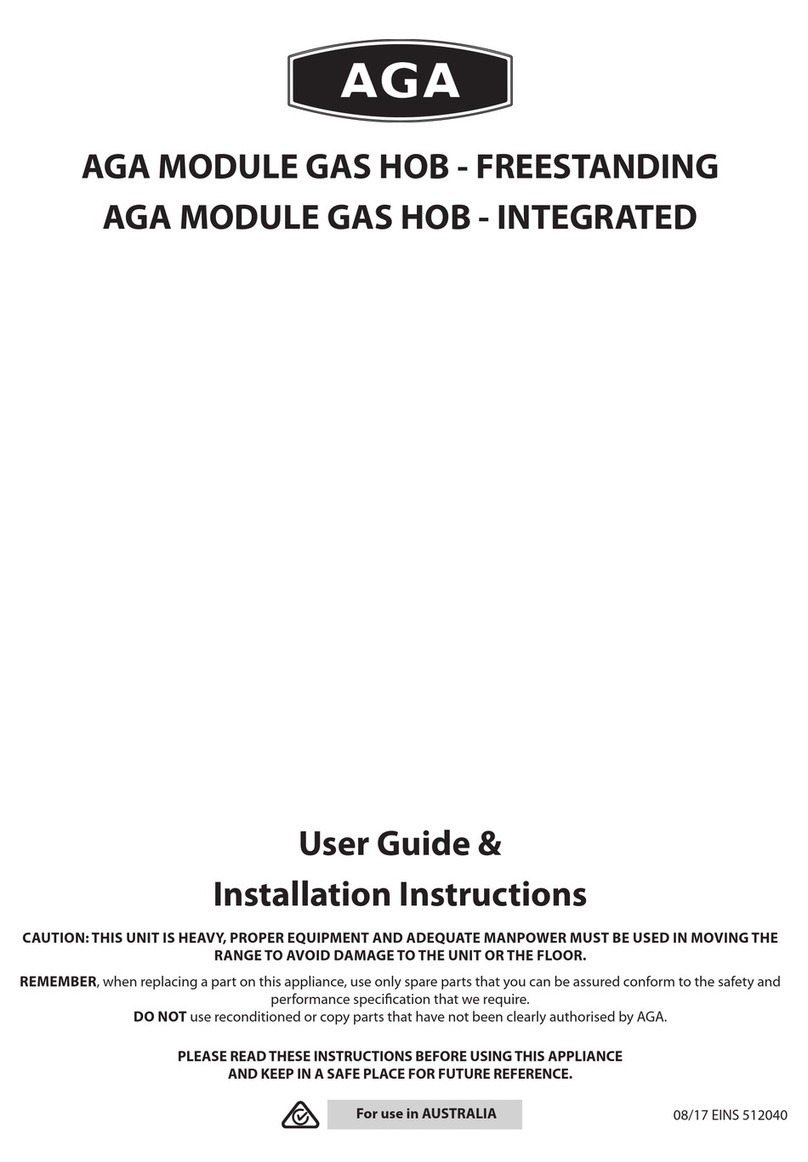 AGA DC3 User's guide & installation instructions