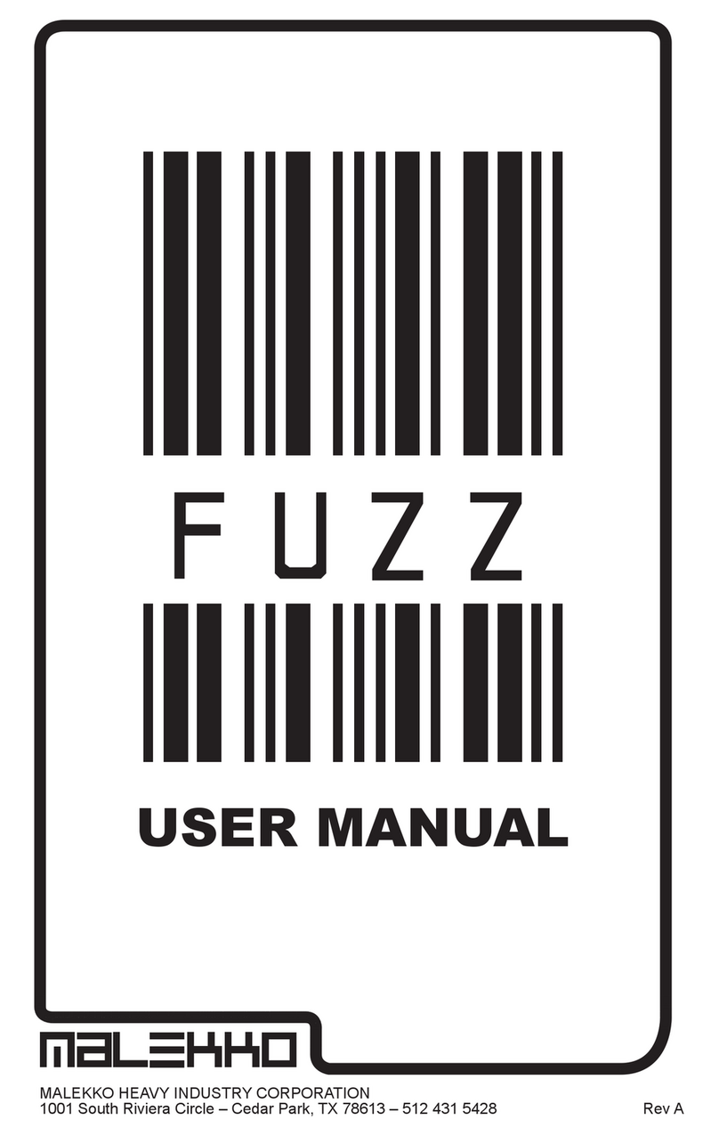 Malekko FUZZ User manual