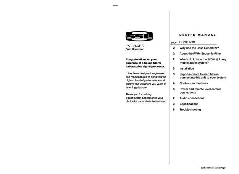 Ssl EVOBASS User manual