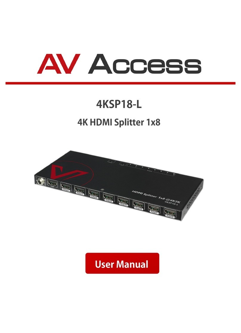 AV Access 4KSP18-L user manual
