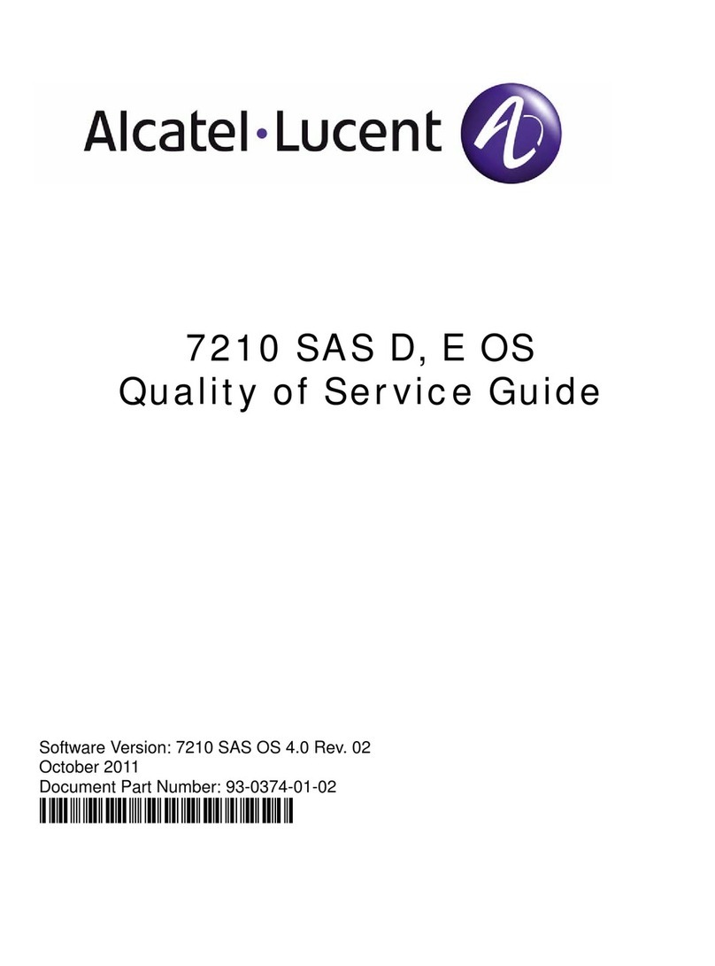 Alcatel-Lucent 7210 SAS D Quality of service guide Alcatel-Lucent 7210 SAS D Quality of service guide
