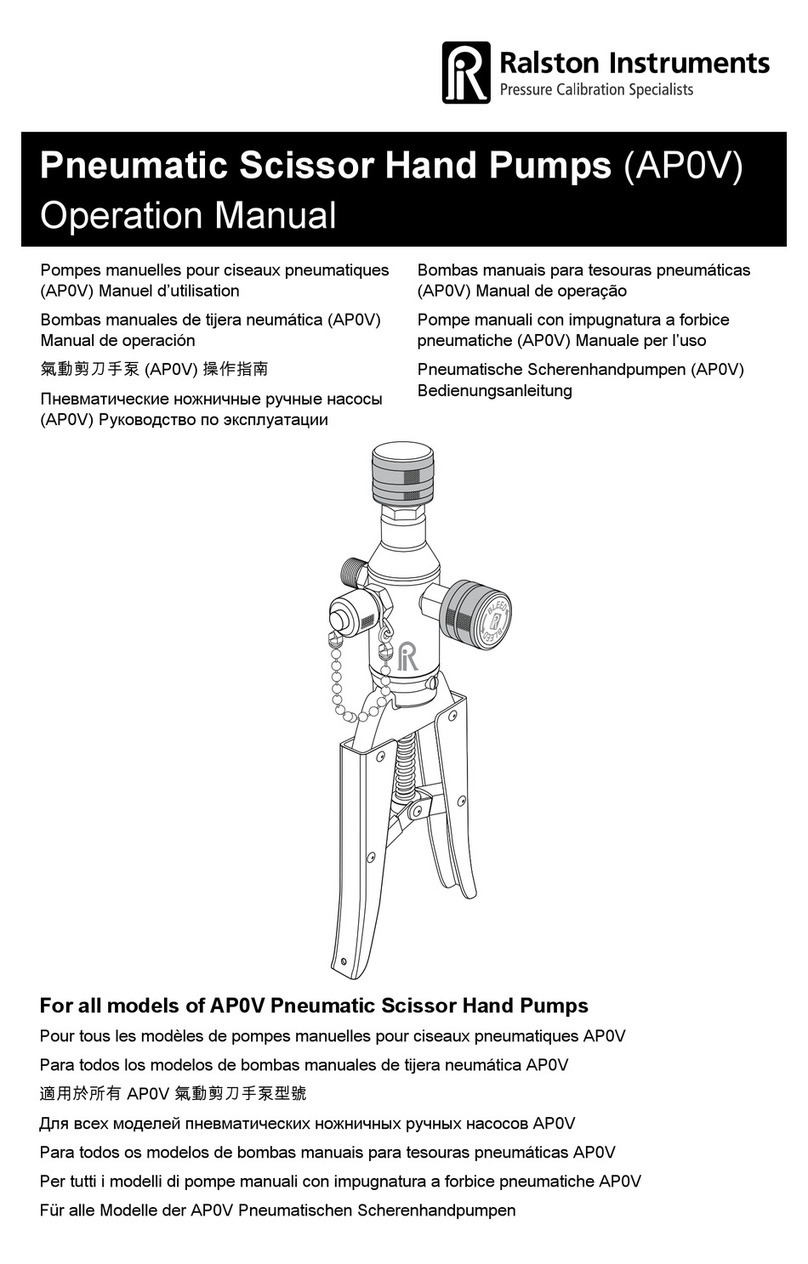 Ralston AP0V Operation manual