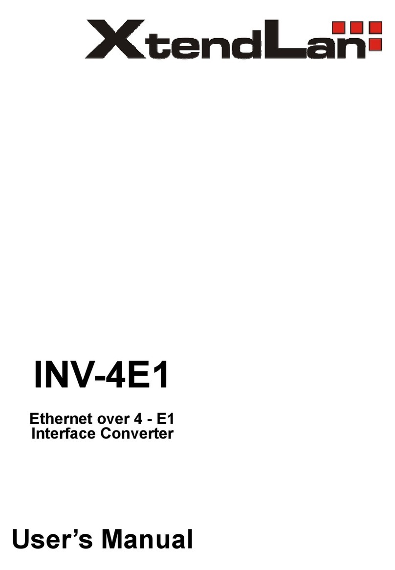 XtendLan INV-4E1 User manual