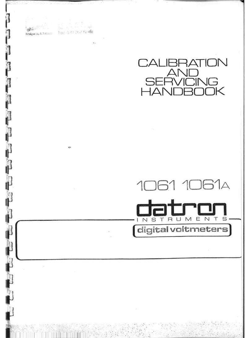 Datron 1061 Calibration and servicing handbook