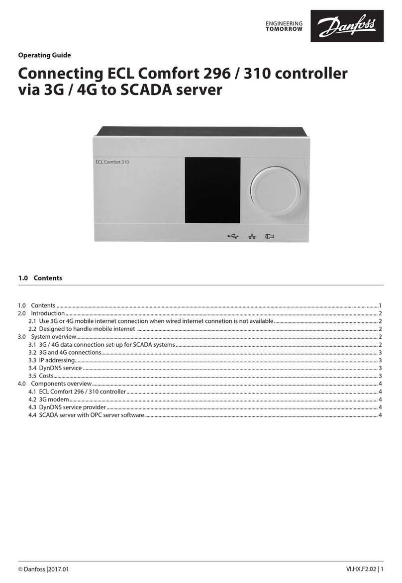 Danfoss ECL Comfort 296 User manual