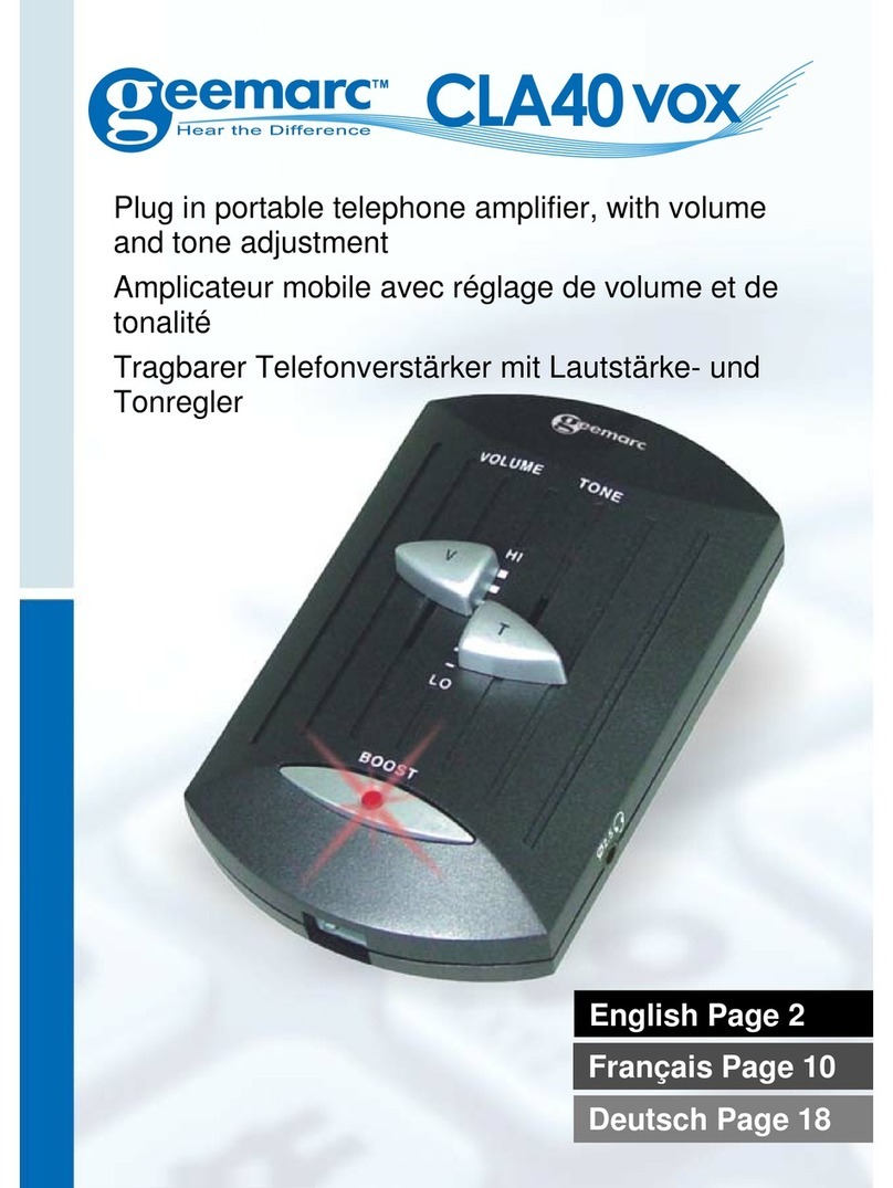 Geemarc CLA-40 VOX User manual