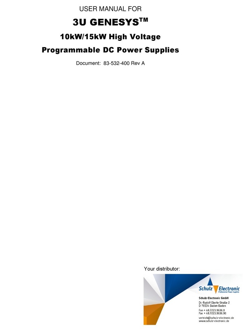 Schultz Electronic 3U GENESYS user manual