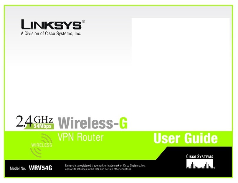 Linksys WRV54G - Wireless-G VPN Broadband Router... User manual